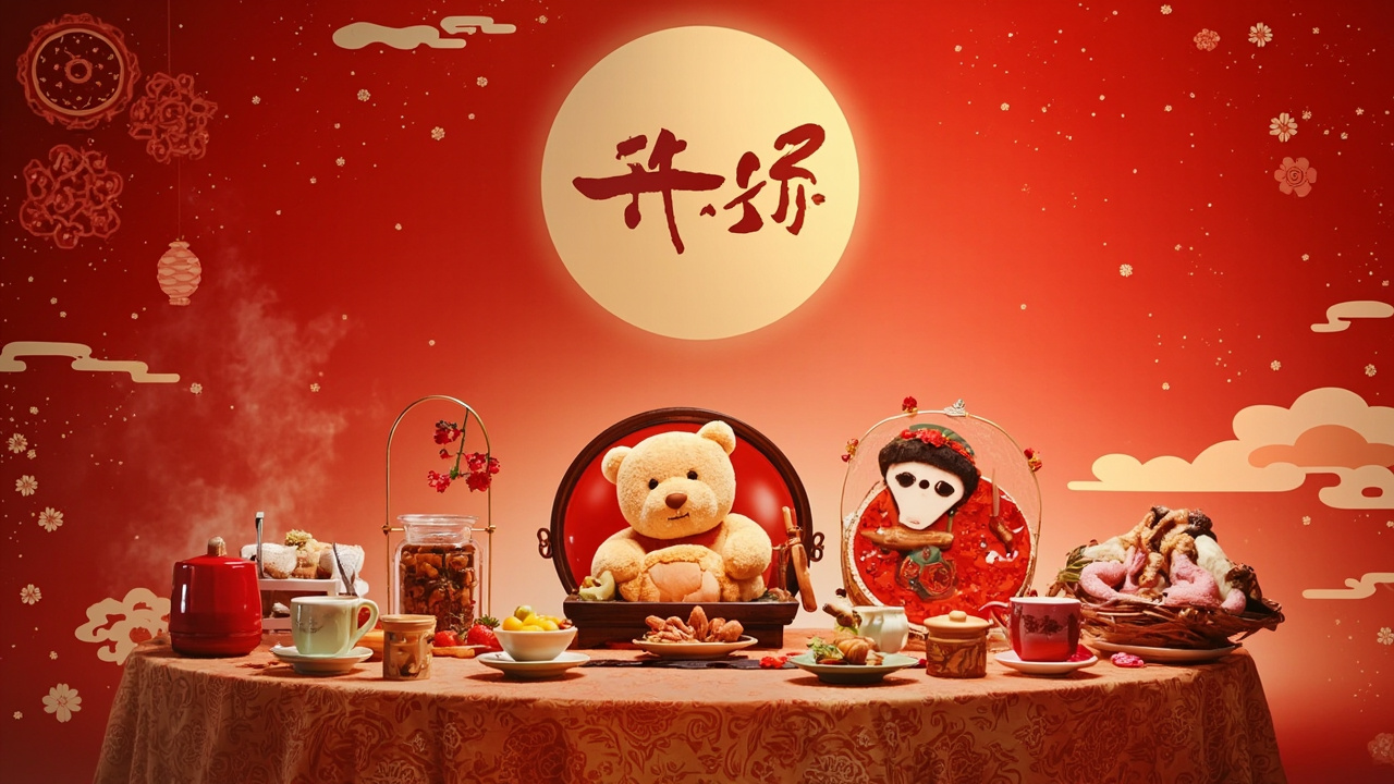企业中秋宴席现场照片